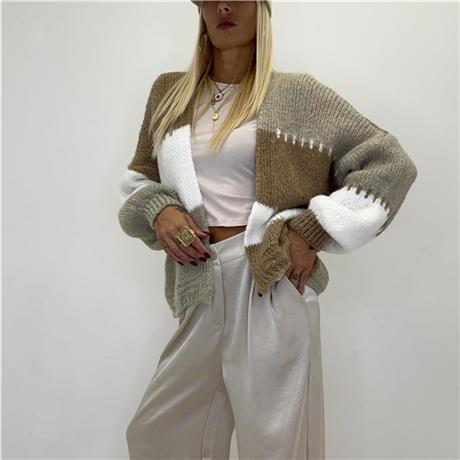 Cardigan corto senza bottoni COLOURFULL